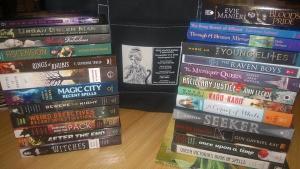 The book haul from World Fantasy. It is a beautiful thing.